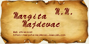 Margita Majdevac vizit kartica